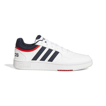 Sneakers bianche da uomo con strisce a contrasto adidas Hoops 3.0 Low Classic Vintage, Brand, SKU s322500362, Immagine 0